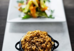 Fiskegrateng med persille og vårløk