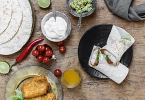 Wraps med sprøbakt torskefilet og guacamole