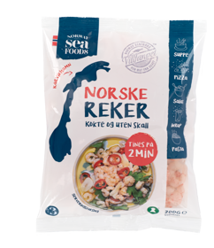 Reker i forpakningspose