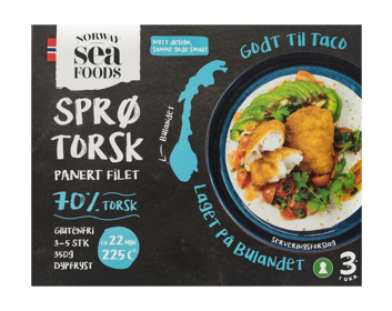 Sprø torsk forpakning